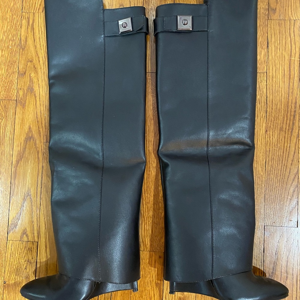 Enzo Angiolini size 6 black leather boots